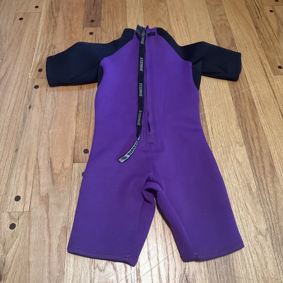 Stearns Kids Small Short Sleeve Wetsuit Purple Child Water Skiing Tubing Snorkel - Picture 5 of 7